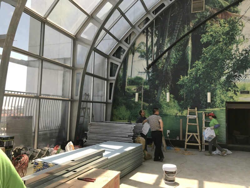 西西友誼酒店內(nèi)遮陽項目建設